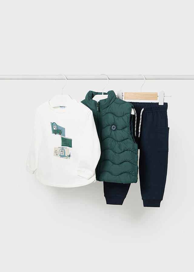 Jade Pullover vest pants set