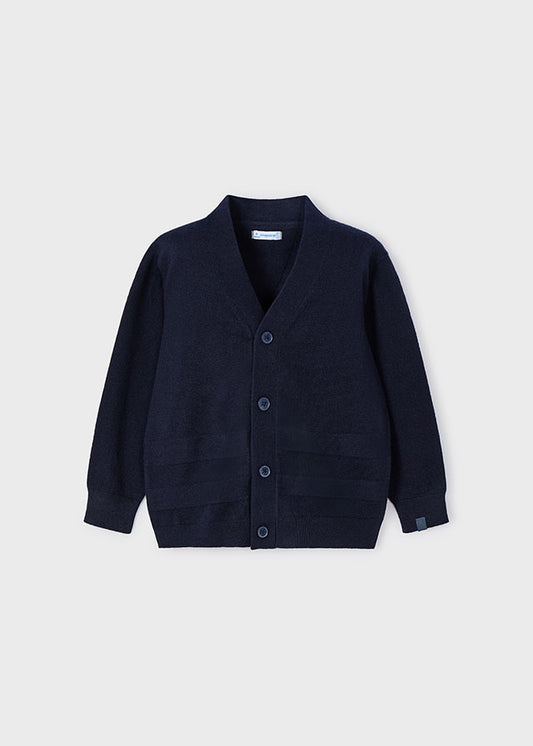 Navy knit cardigan