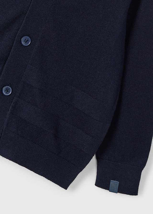 Navy knit cardigan