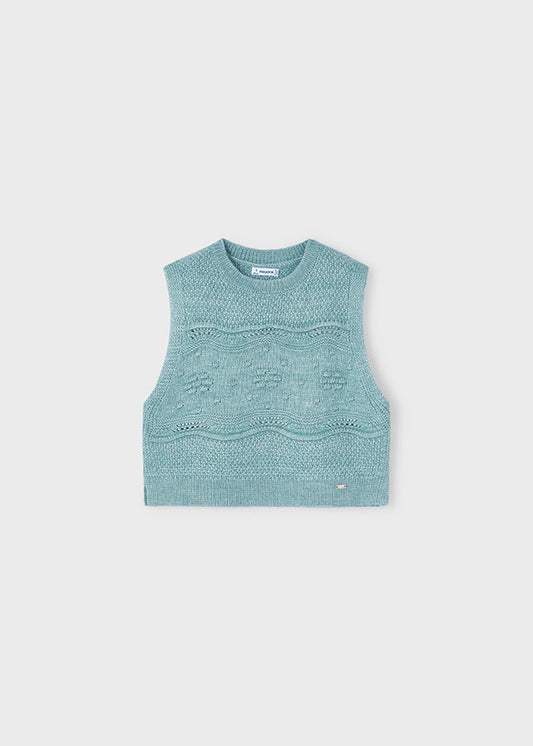 Emerald knitting vest