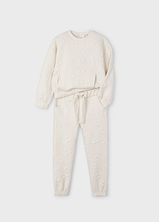 Padded tracksuit flower