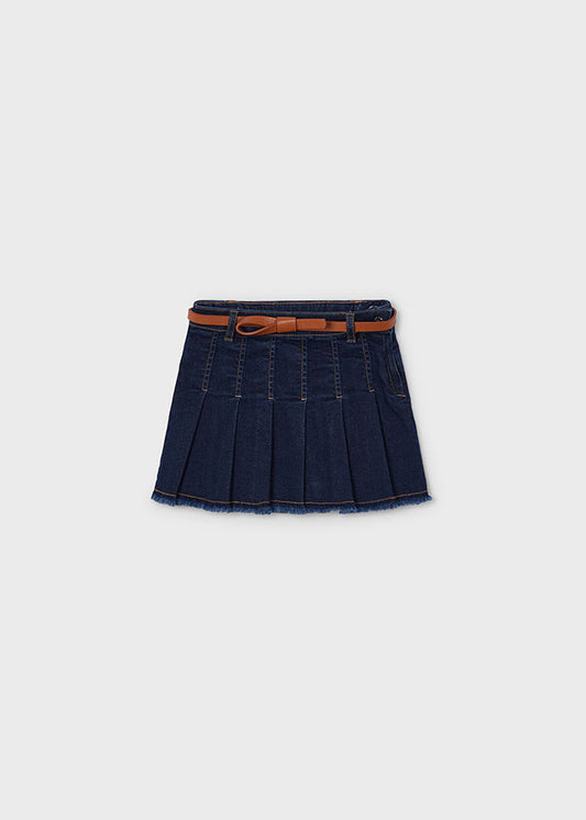 Denim skirt with belt mayoral