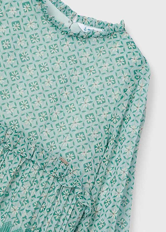 Jade pleated dress