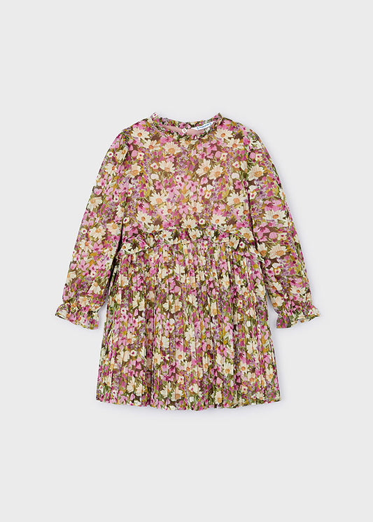 Camellia pleated dress mayoral
