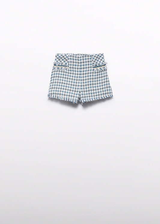 Cerulean Houndstooth shorts Abel&lula