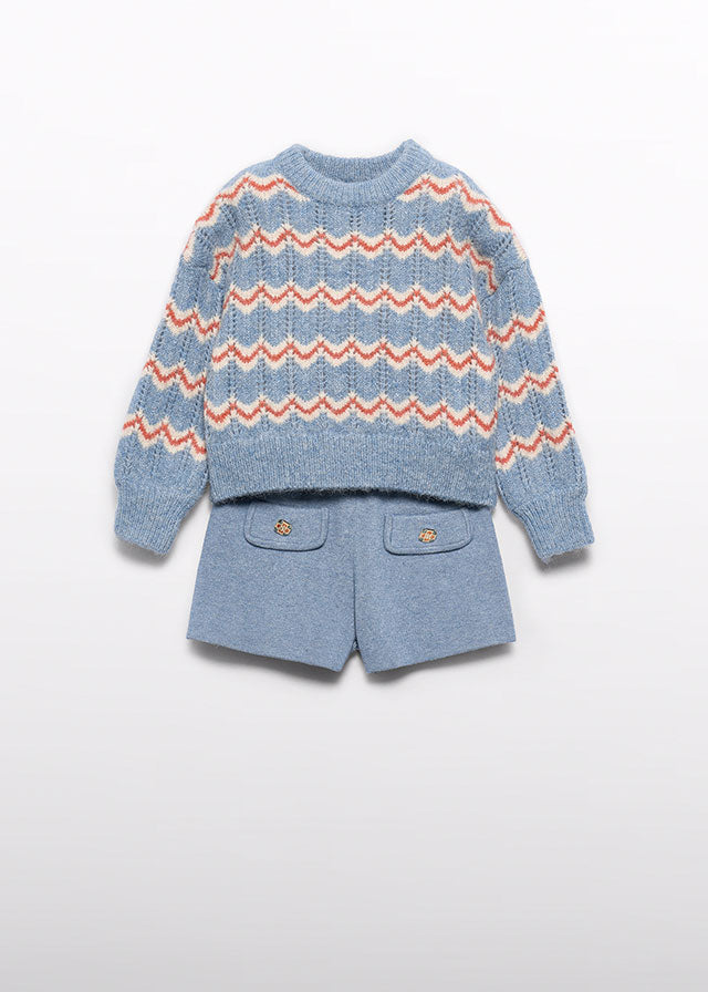 Cerulean trouser knit set