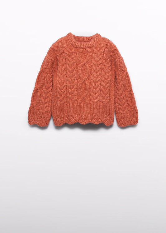 Orange Braided jumper