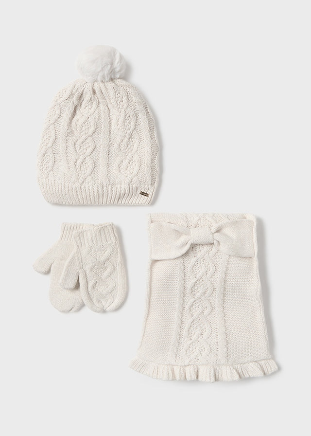 Hat scarf set mayoral baby