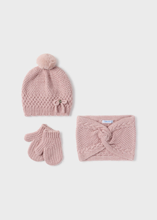 Petal/ Ginger hat-scarf set