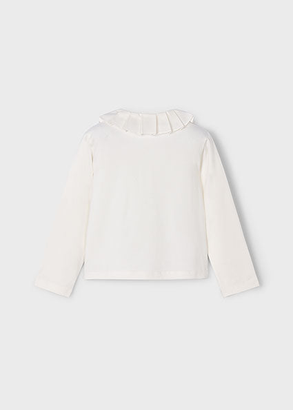 Cream basic polo girls