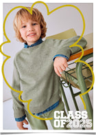 Pistachio Basic cotton jumper w/round
