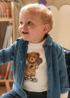 Cream shirt bear