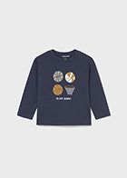 Blue basket t-shirt