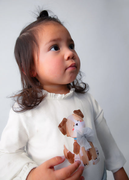 Cream L/s shirt dress