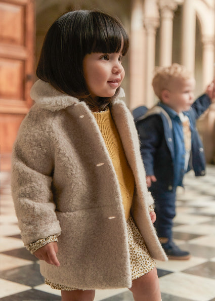 Sand Shearling coat