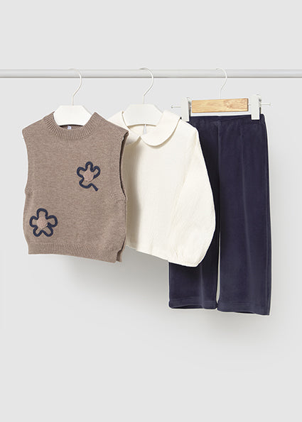 Navy short set
