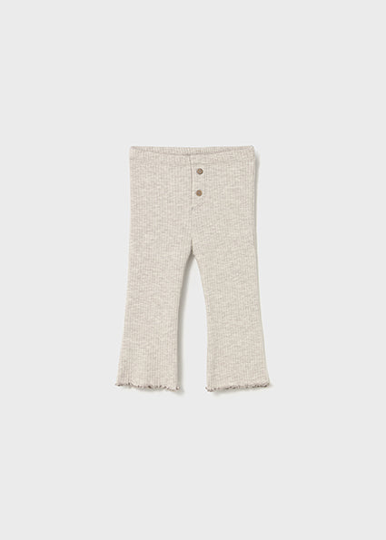 Sand Ribbed flare legging