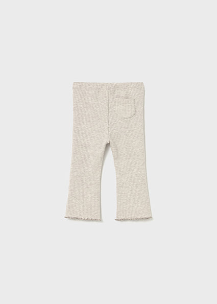 Sand Ribbed flare legging