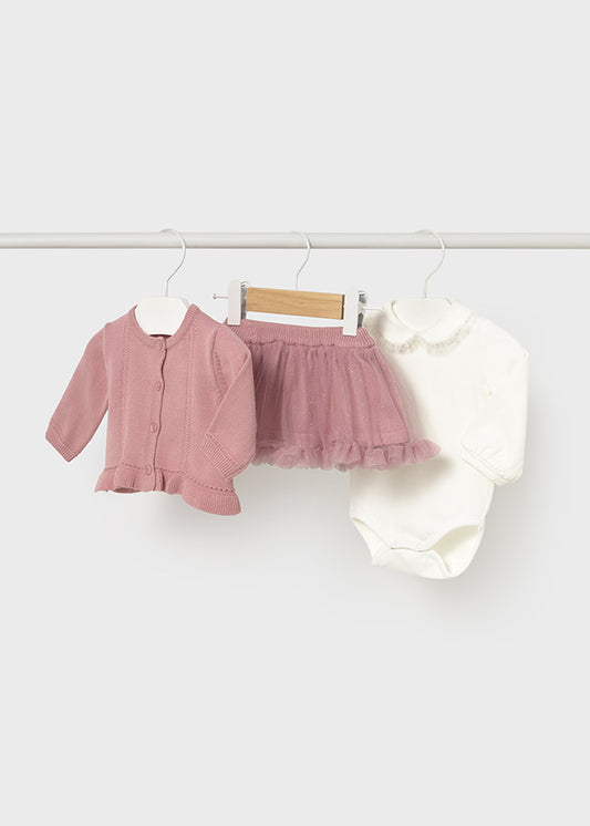 Petal  3 pcs skirt set