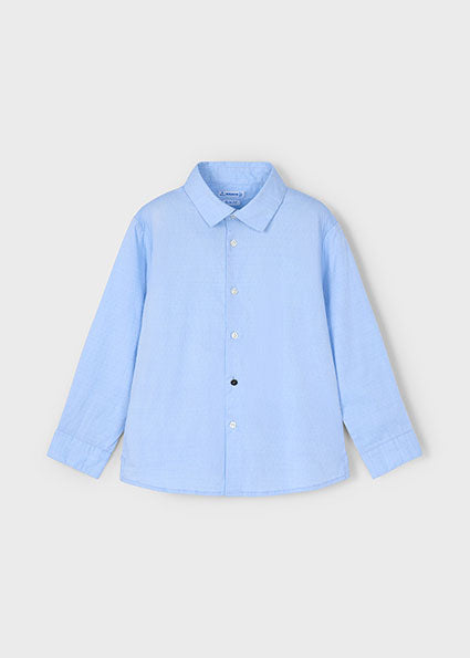 Sky blue L/s formal wear shirt