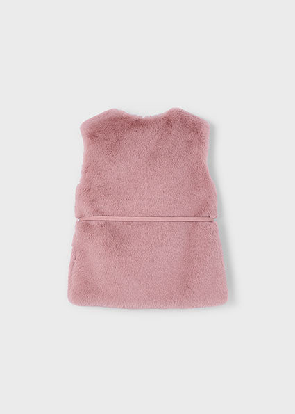Make up Fur vest with belt