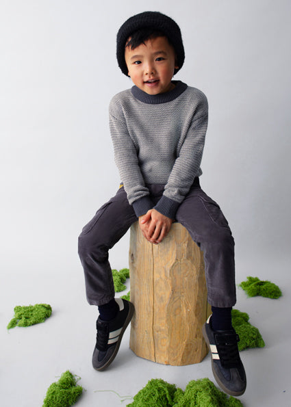 90-Blackboard Textured sweater