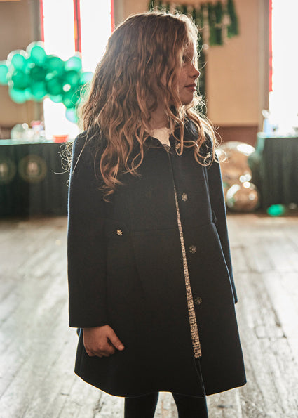 Navy Woolen Coat