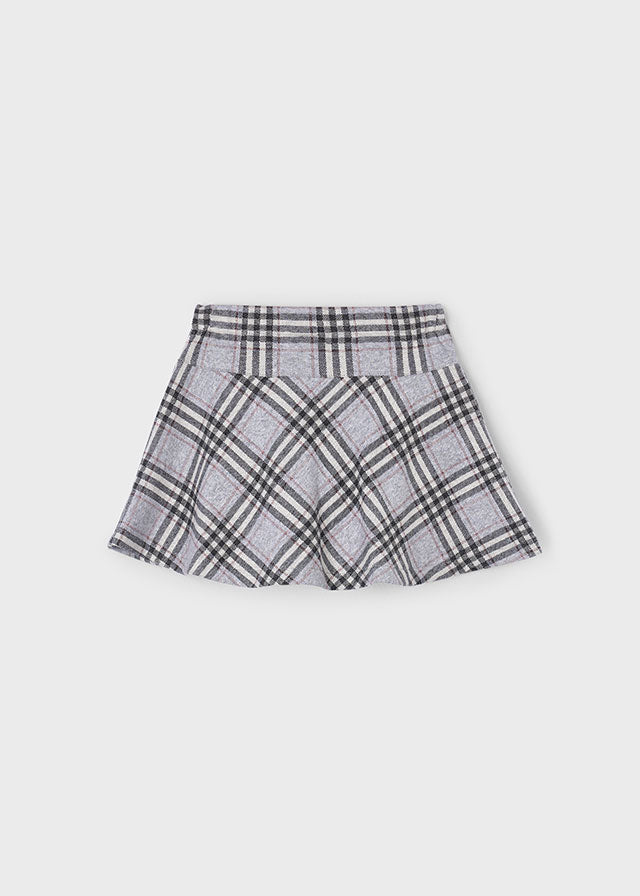 Silver Jacquard knit skirt