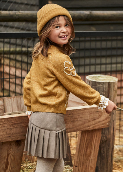 Col.mole Pleated knit skort