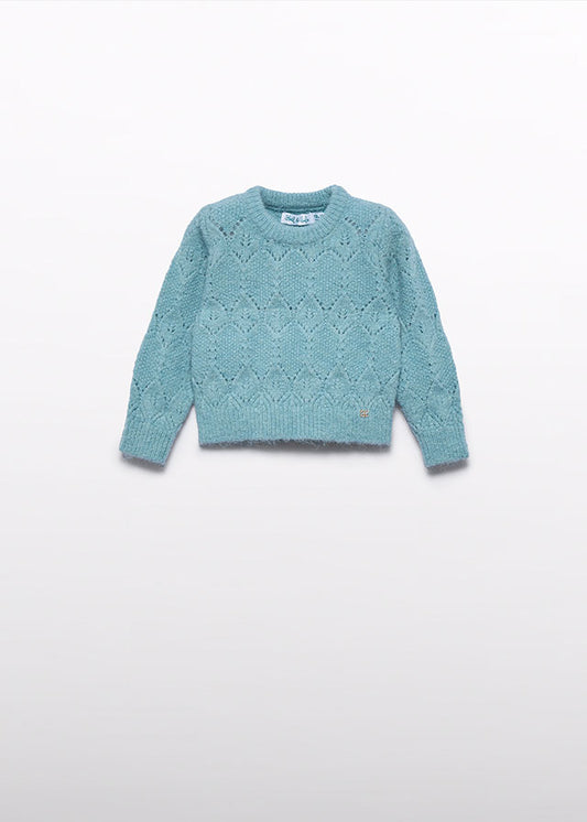 Aqua Knitting sweater