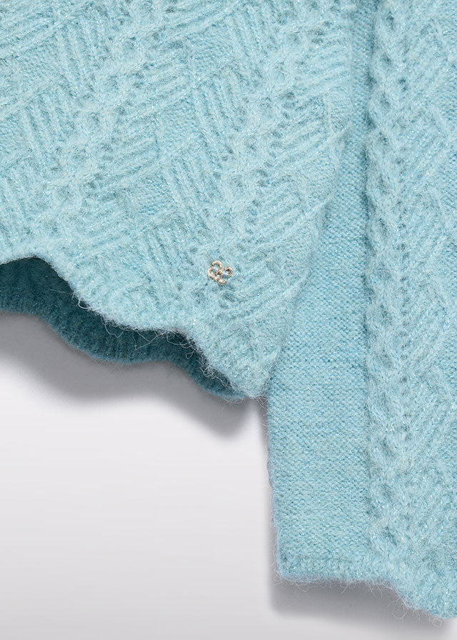 Aqua Knitting sweater