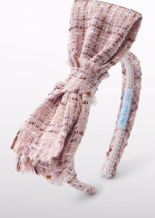 Petal Bowtie tweed headband