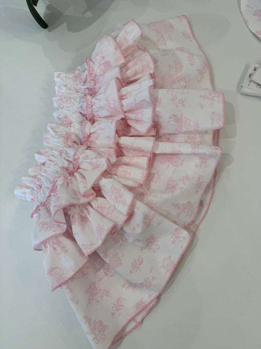 Toile de jouy pink new bloomer - pre order