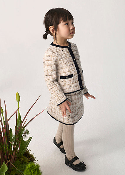 5518- Beige maza set tricot