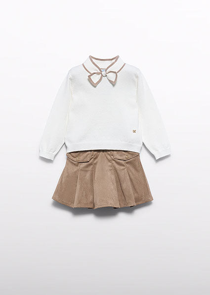 5521- Beige antelina set