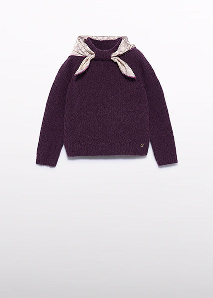 5881- Cherry jersey scarf