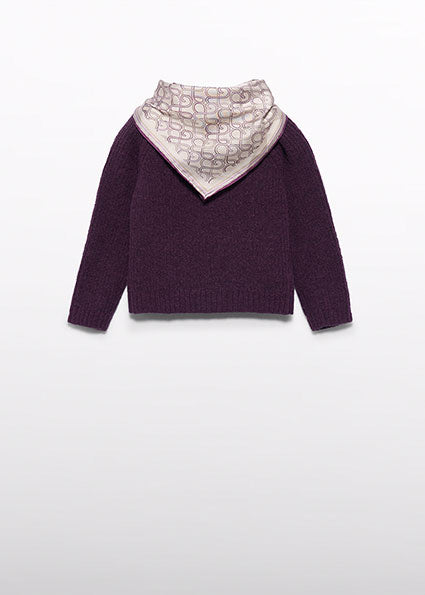 5881- Cherry jersey scarf