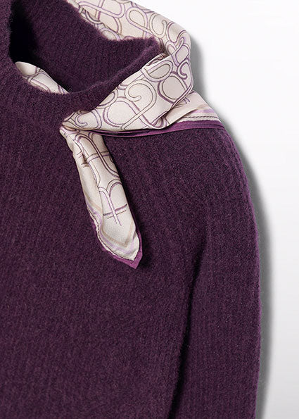 5881- Cherry jersey scarf
