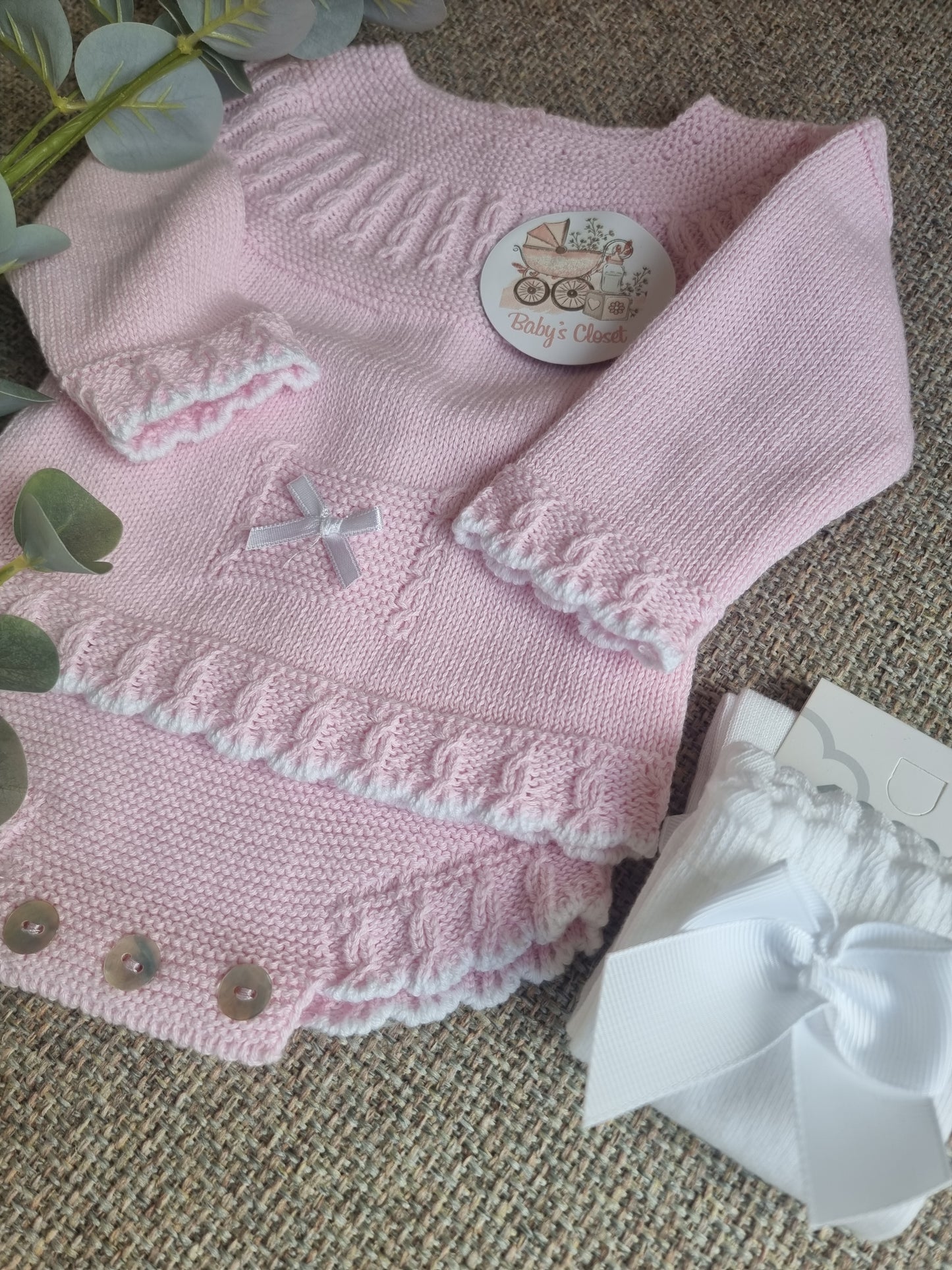 Ellen Knitwear Set - Baby pink