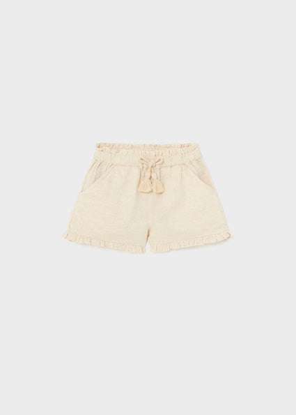 Linen shorts little girl Mayoral