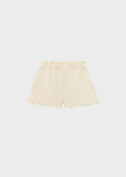 Linen shorts little girl Mayoral