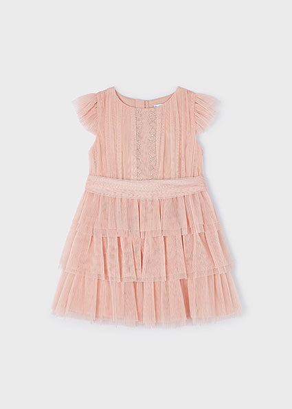 Pleated tulle dress Mayoral