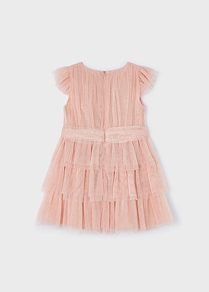 Pleated tulle dress Mayoral