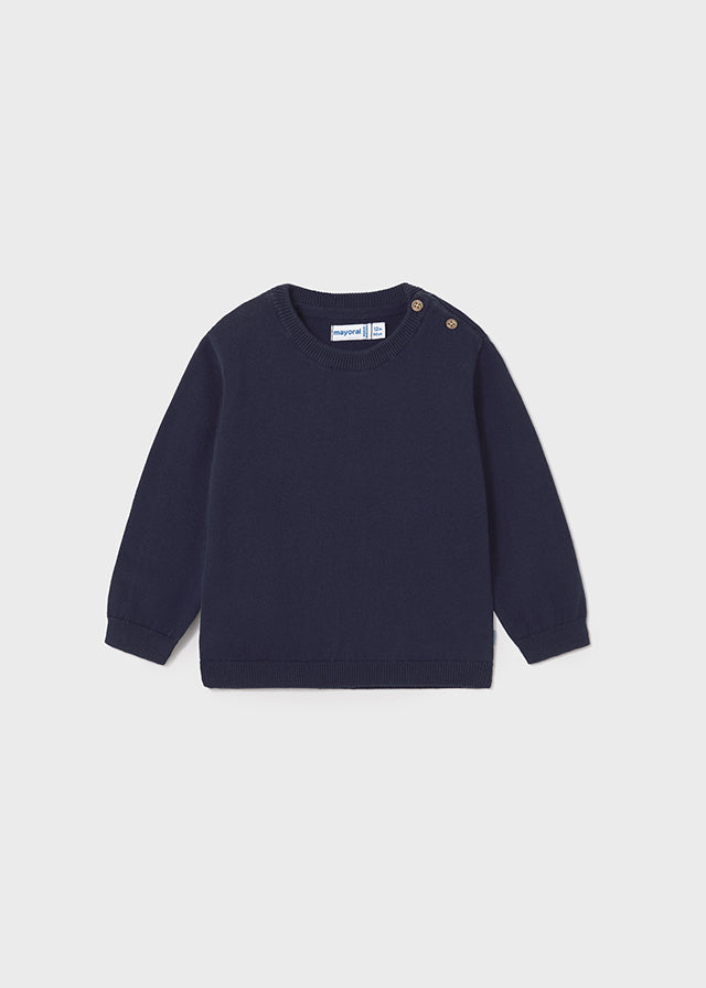 Navy Basic cotton jumper