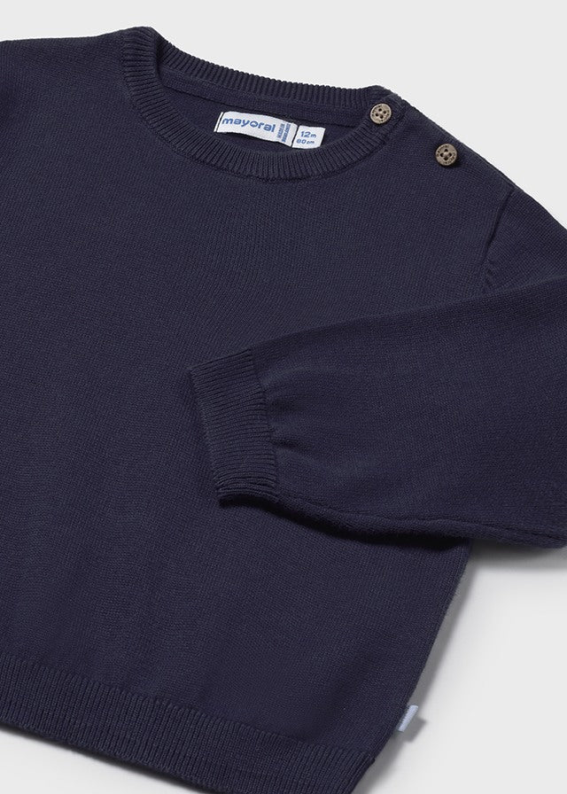 Navy Basic cotton jumper