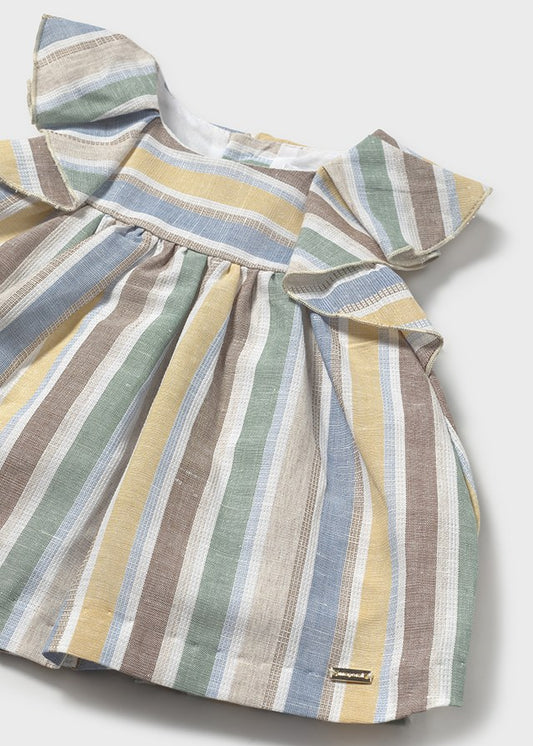 Multicolor Stripes linen dress