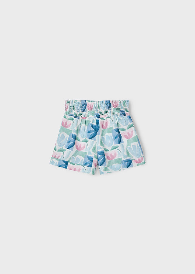 Mint patterned short pant