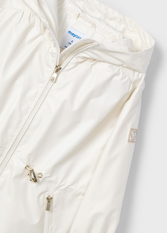 Natural and White gold Windbreaker Jacket