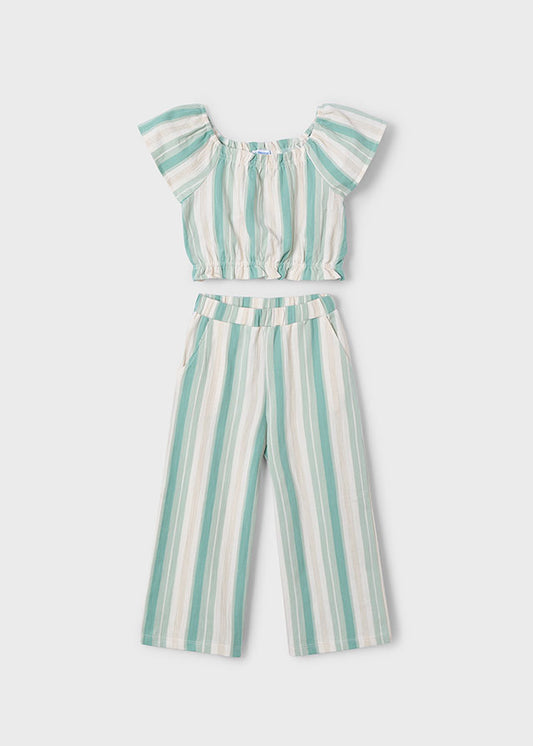 Jade Stripes long trousers