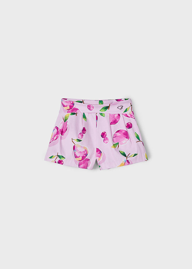 Mauve printed skort